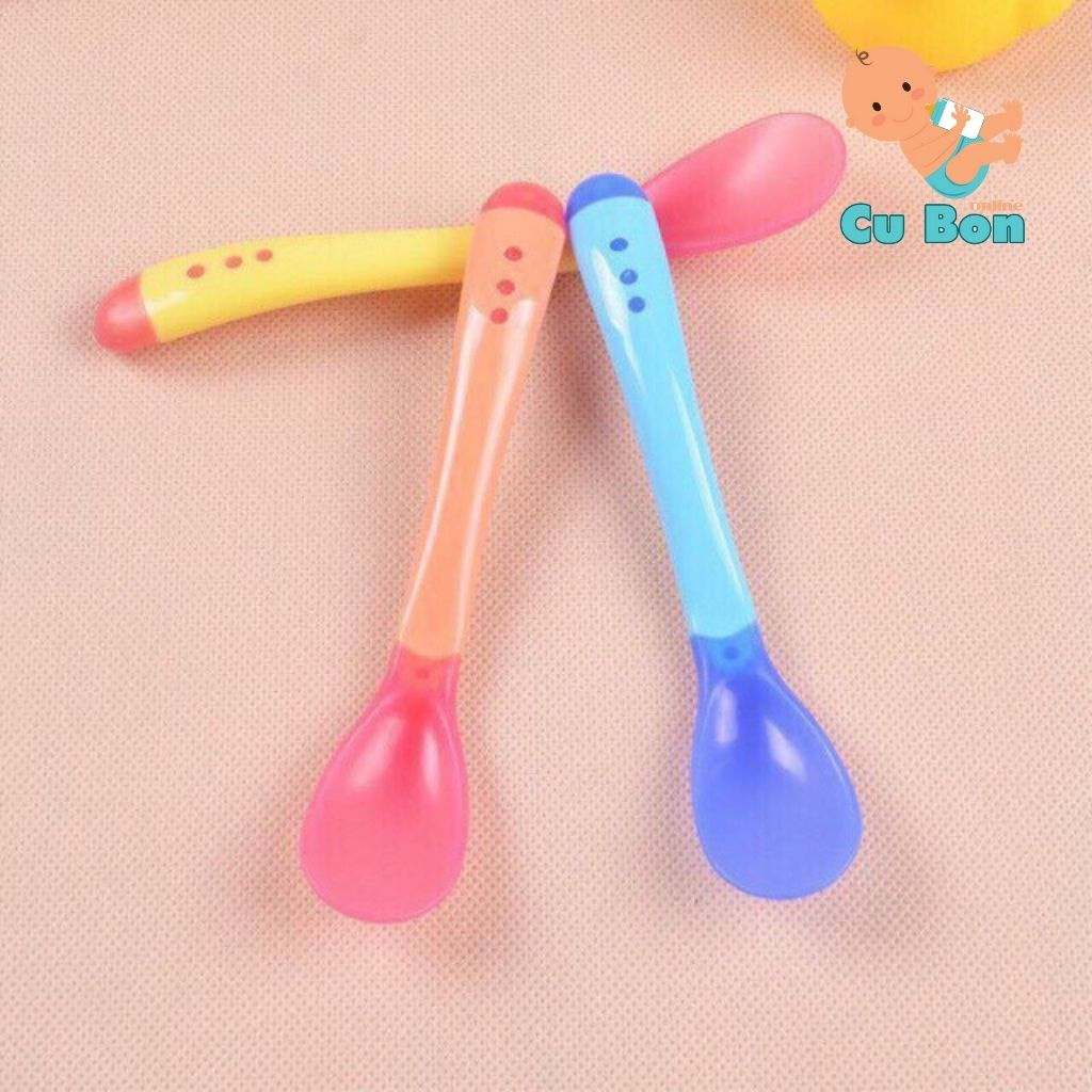 Thìa ăn dặm cho bé báo nóng cảm ứng nhiệt - Cu Bon Online