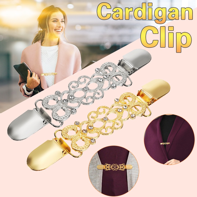 Kẹp cài áo ZANZEA bằng hợp kim màu vàng/ bạc thời trang dành cho nữ