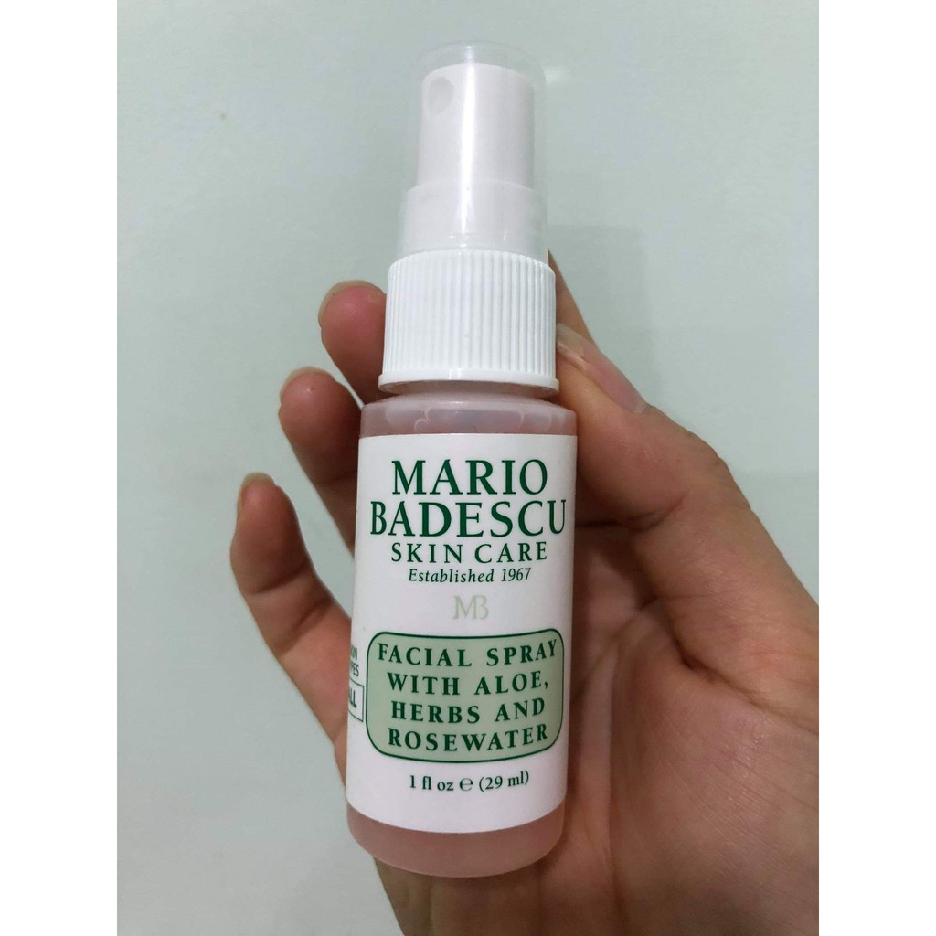 Toner da khô, nhạy cảm Mario Badescu Aloe Vera mini 29ml  MỸ