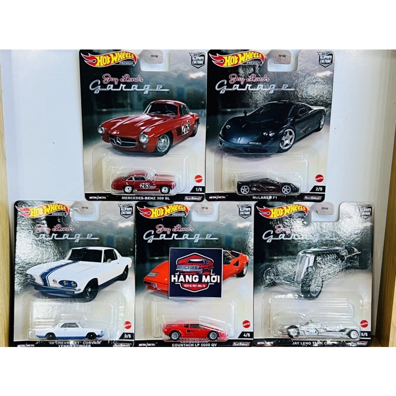 Hobby Store xe mô hình Hot Wheels Premium Jay Leno Garage Set Lẻ