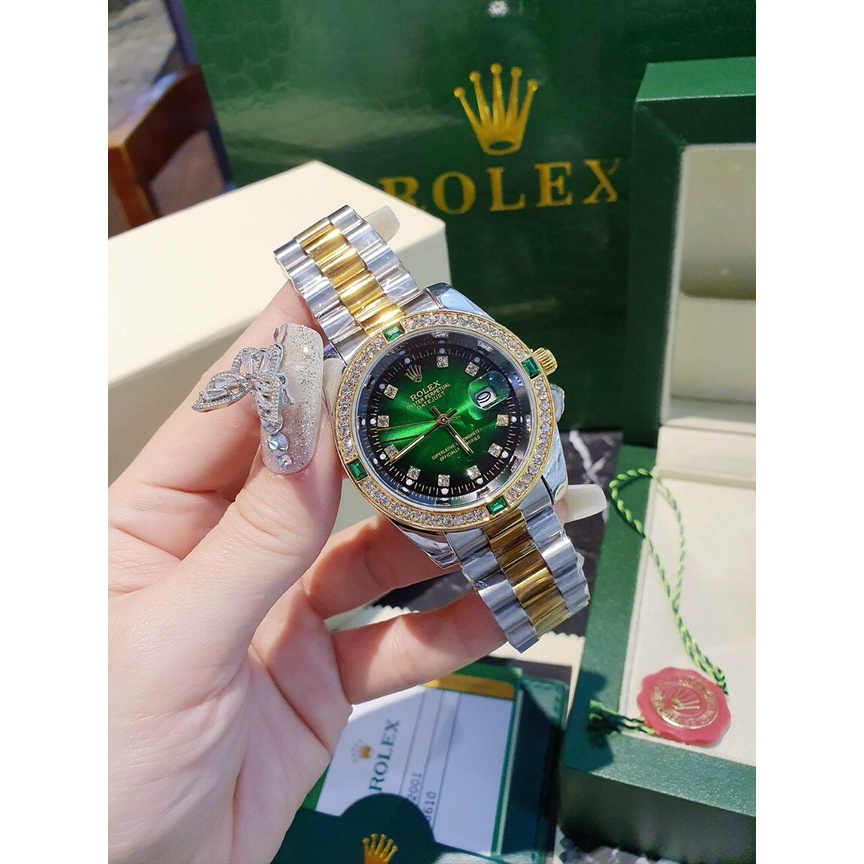Đồng hồ đeo tay nam, đồng hồ nam ROLEX dây thép viền xoàn cao cấp, siêu sang trọng, đẳng cấp cho phái mạnh, giá cực rẻ