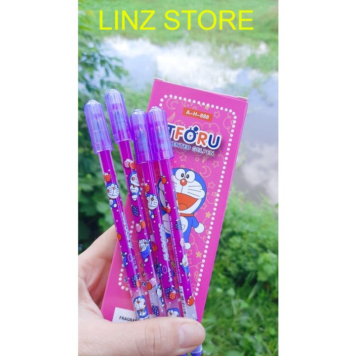 Bút gel Tforu  ngòi 0.4mm, mực đều, màu mực tím, thân bút nhỏ gọn, cầm nhẹ tay. Linzstore89