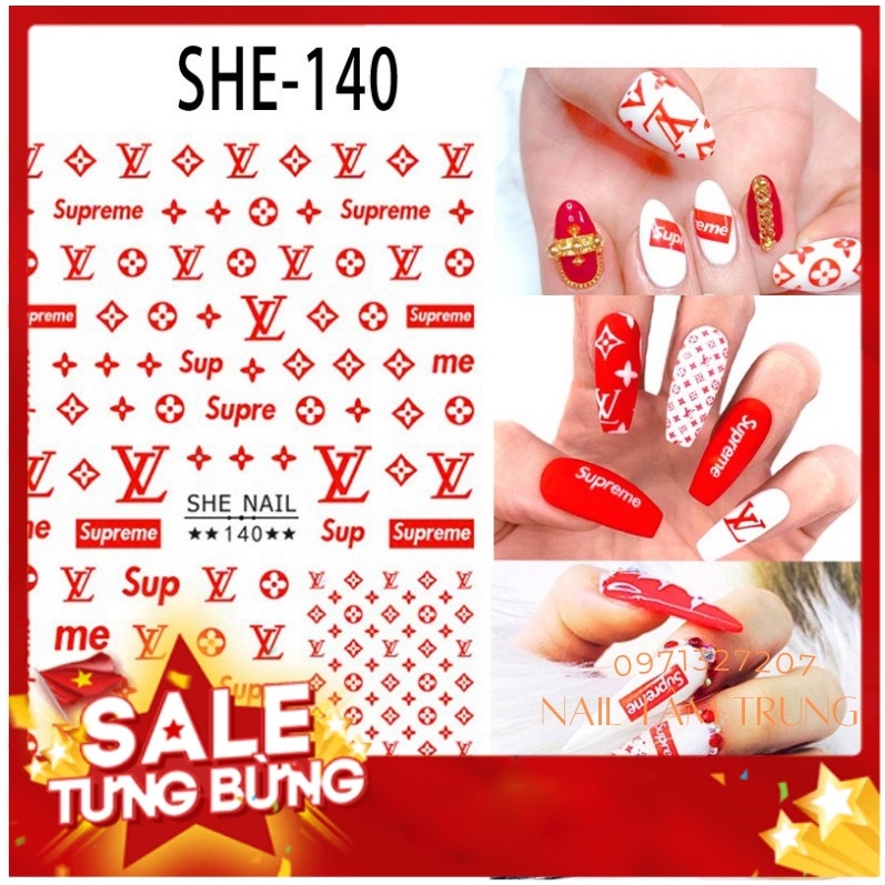 Sticker Trang Trí Móng - Logo Thương Hiệu Mới