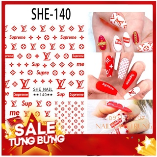 Sticker Trang Trí Móng - Logo Thương Hiệu Mới
