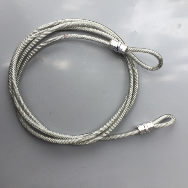 Dây cáp khóa xe bọc nhựa phi 8 dài 3m
