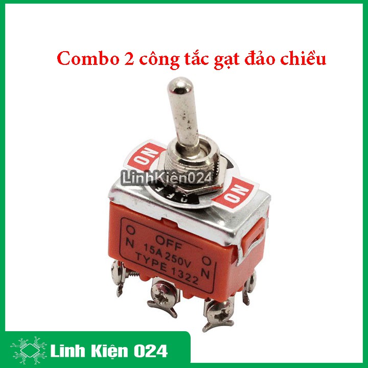 Công Tắc Gạt Đảo Chiều Động Cơ 1322 6 Chân 250VAC-15A