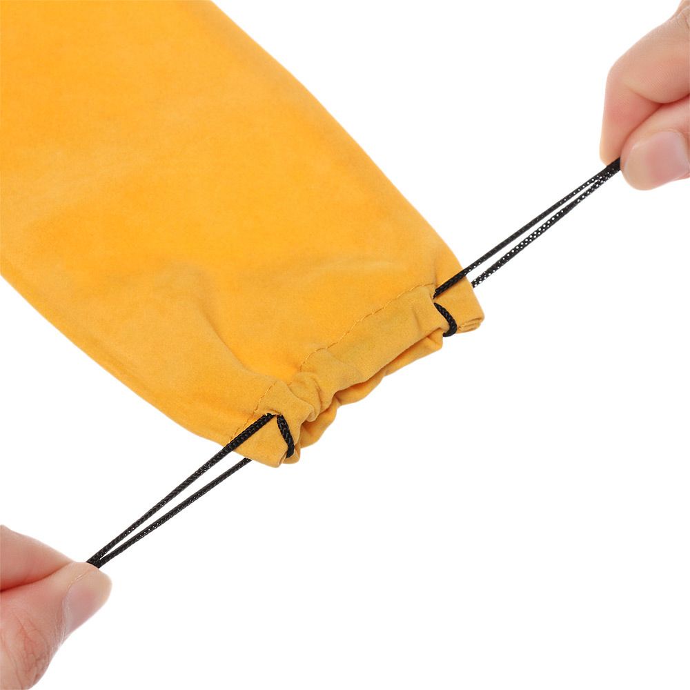 Set 5 túi dây rút đựng mắt kính bằng sợi micro màu trơn chống thấm nước