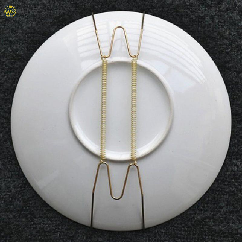 Bộ 5 móc treo đĩa trưng bày bằng thép không gỉ tiện dụng