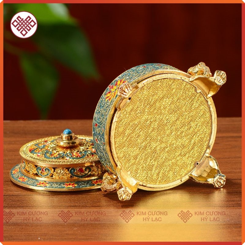 Lư Hương Đốt Trầm Lư Xông Trầm Đồ Thờ Cúng Mật Tông [Kim Cương Hỷ Lạc] Mẫu Mới