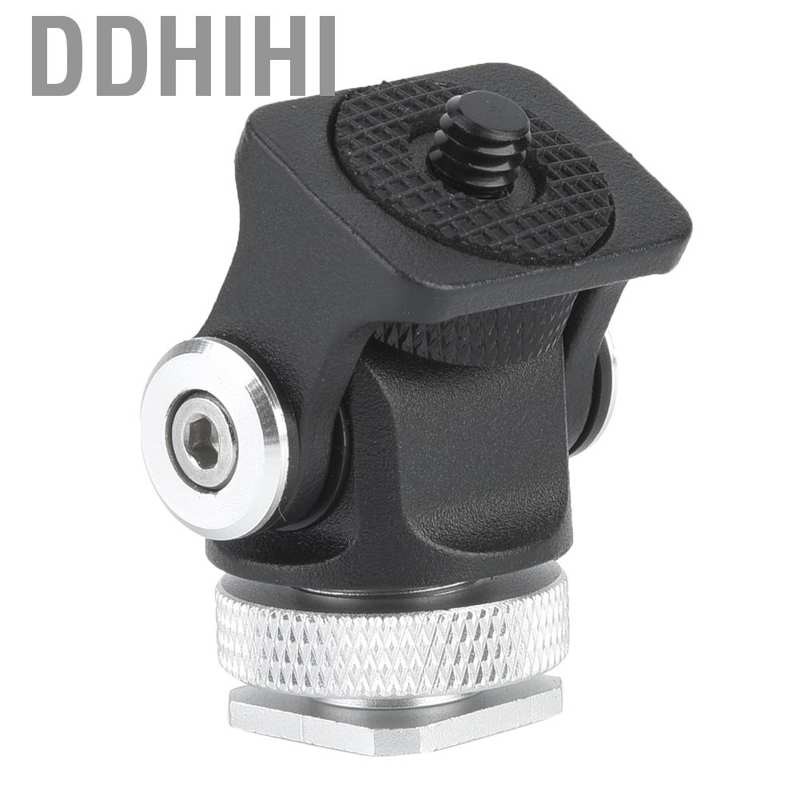 Ddhihi New Mini Hot Shoe Mount Monitor Microphone Flash Holder 1/4"Screw Camera Bracket