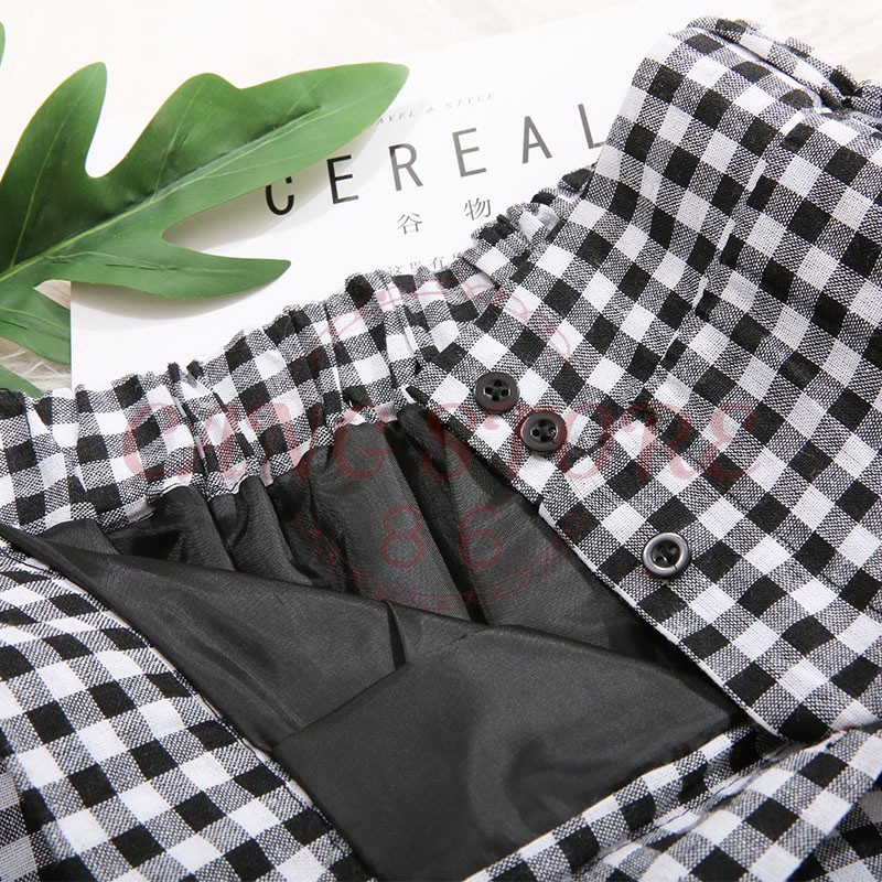 [Hàng sẵn] Chân váy đuôi cá kẻ caro dáng chữ A - Chân váy đuôi cá lệch tà vạt chéo (Hàng Quảng Châu) | BigBuy360 - bigbuy360.vn