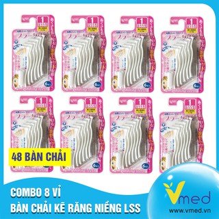 Combo 8 vỉ bàn chải kẽ răng siêu sạch dạng lss