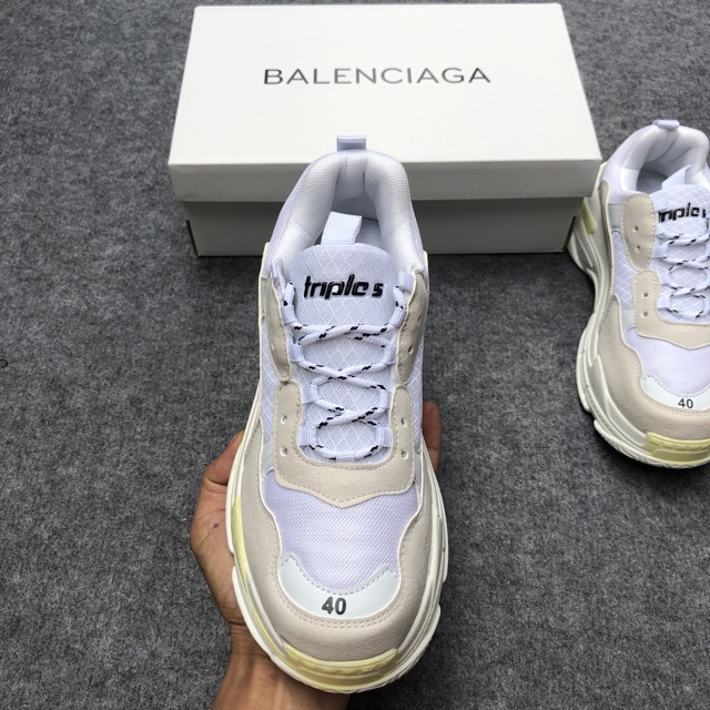 [Tặng Tất,Hộp và dây giầy]Giầy thể thao trip trắng vàng nam nữ | BigBuy360 - bigbuy360.vn