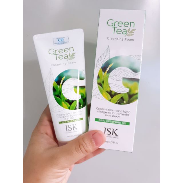 [Hàng Chính Hãng] Sữa Rửa Mặt Trà Xanh Sạch Mụn Green Tea Beauskin Cao Cấp Hàn Quốc (100ml/ Hộp)