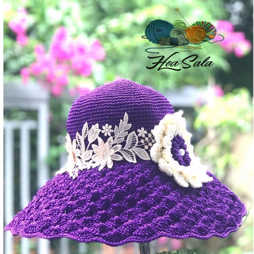 ⚡GIÁ SỐC⚡ NÓN HANDMADE RỘNG VÀNH MŨI SÒ SIÊU ĐẸP-AVS