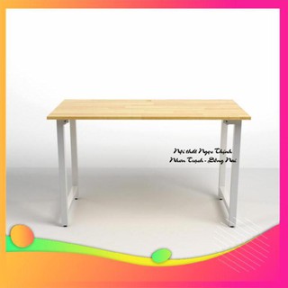 Miễn phí ship Bàn Rec-T chân trắng gấp gọn 120x60 Nội Thất Ngọc Thịnh