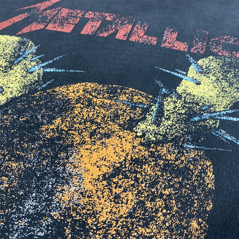 Áo Thun Tay Ngắn In Hình Đầu Lâu Cá Tính Chất Lượng Cao