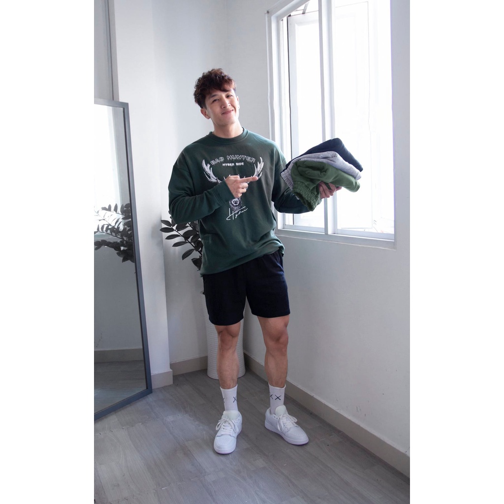 Quần short nỉ nam cao cấp, chất vải da cá chân cua mềm mịn unisex PARIS CI SH01