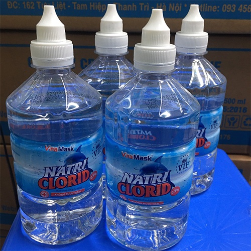 Nước muối sinh lý NATRI CLORID 0,9% chai 500ml
