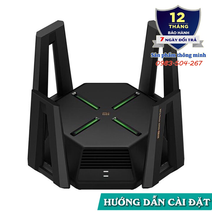 Bộ phát Wifi Router Xiaomi AX9000 AIoT - Wifi 6E nhanh nhất hiện nay - Mesh - 12 anten - 3 băng tần - 1000 thiết bị