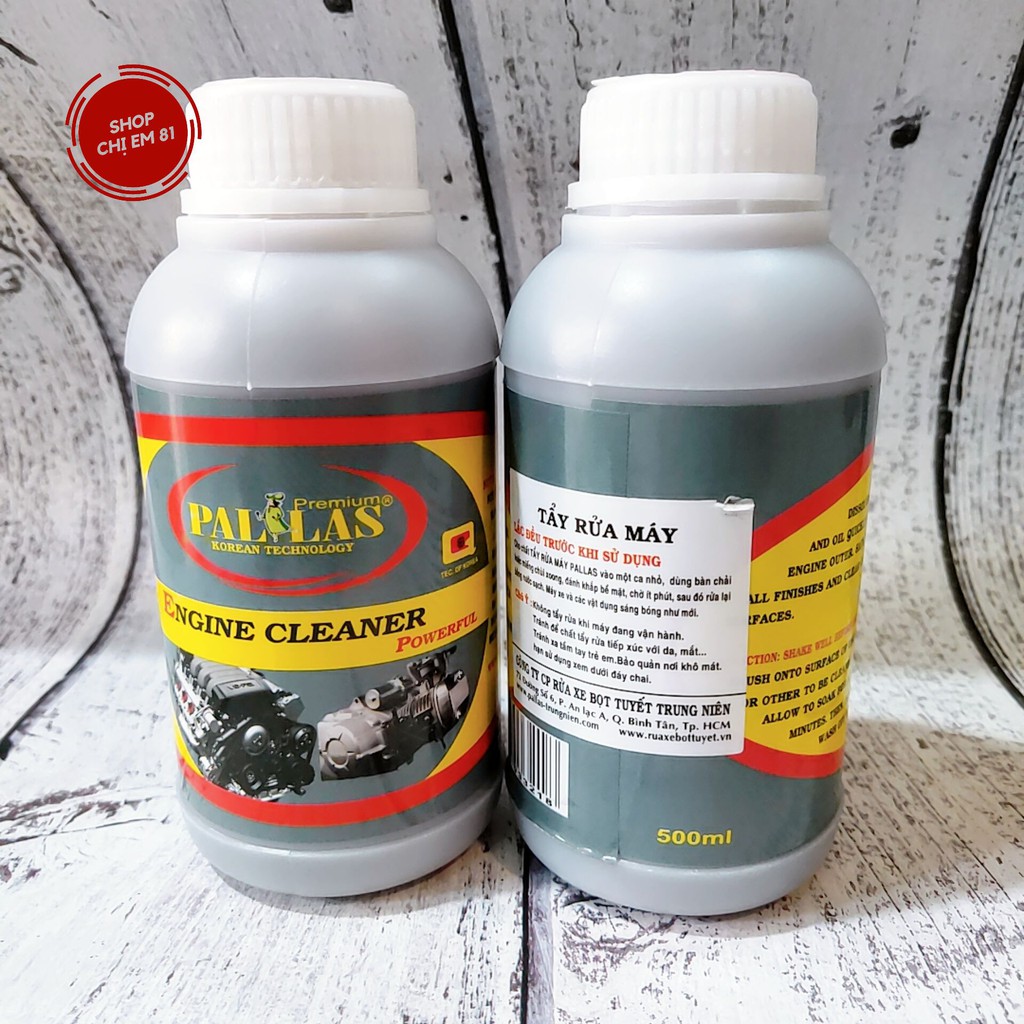 Tẩy rửa đầu bò Pallas, Dung dịch tẩy rửa lốc máy cực sạch PALLAS ENGINE CLEARNER  500ml