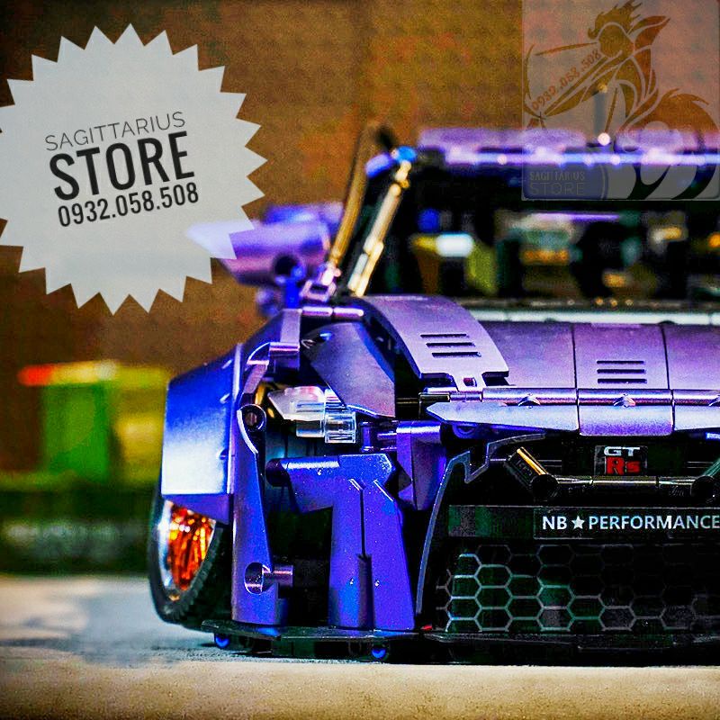 Lego Kbox 10221 Lắp Ráp Siêu Xe Nissan GTR-Sport 1:10