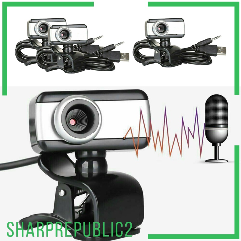 Set 3 Webcam Kỹ Thuật Số Sharprepublic2 Hd Usb 2.0 Có Thể Xoay Được Cho Pc Laptop | BigBuy360 - bigbuy360.vn