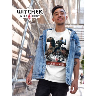 Áo thun Cotton Unisex - Game - The Witcher - Geralt xứ Rivia