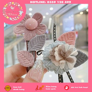 Kẹp tóc vải hàn quốc siêu xinh cute cho bé gái - set 6/dây