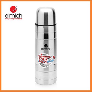 [VIỀN ĐEN] bình giữ nhiệt Elmich Thermos 500ml - bình nước Inox 304 cao cấp 2 lớp
