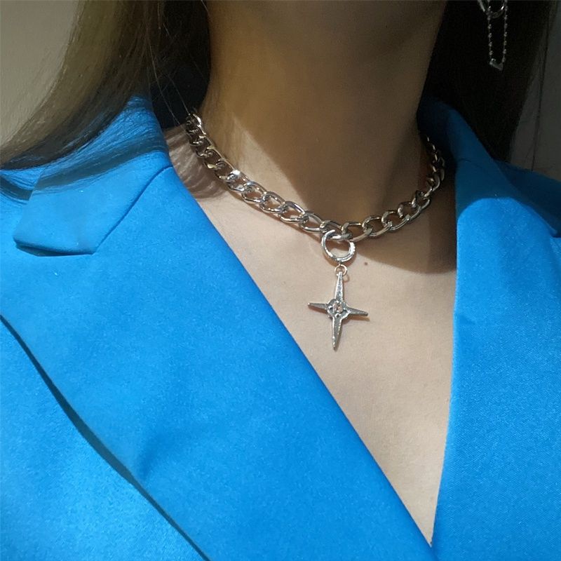 Vòng cổ Mặt Thánh Giá Đính Đá Đơn Giản Thời Trang Cho Nam Và Nữ