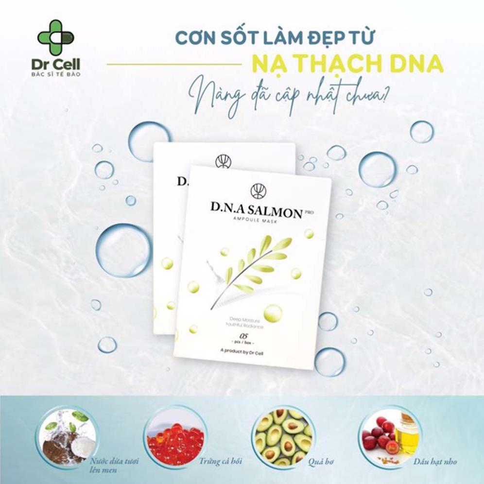 Mặt nạ dưỡng da, cung cấp độ ẩm, tái tạo collagen, Mặt Nạ Dừa D.N.A SALMON Dr Cell | BigBuy360 - bigbuy360.vn