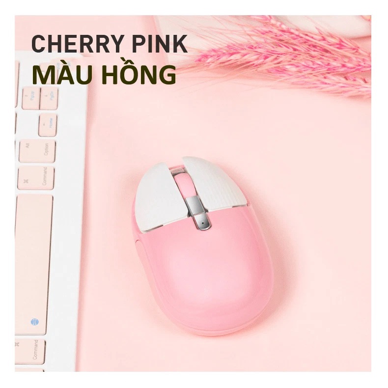 Chuột không dây M106 kết nối bằng Bluetooth và chip 2.4G siêu tiết kiệm pin, màu sắc cá tính thiết kế nhỏ gọn