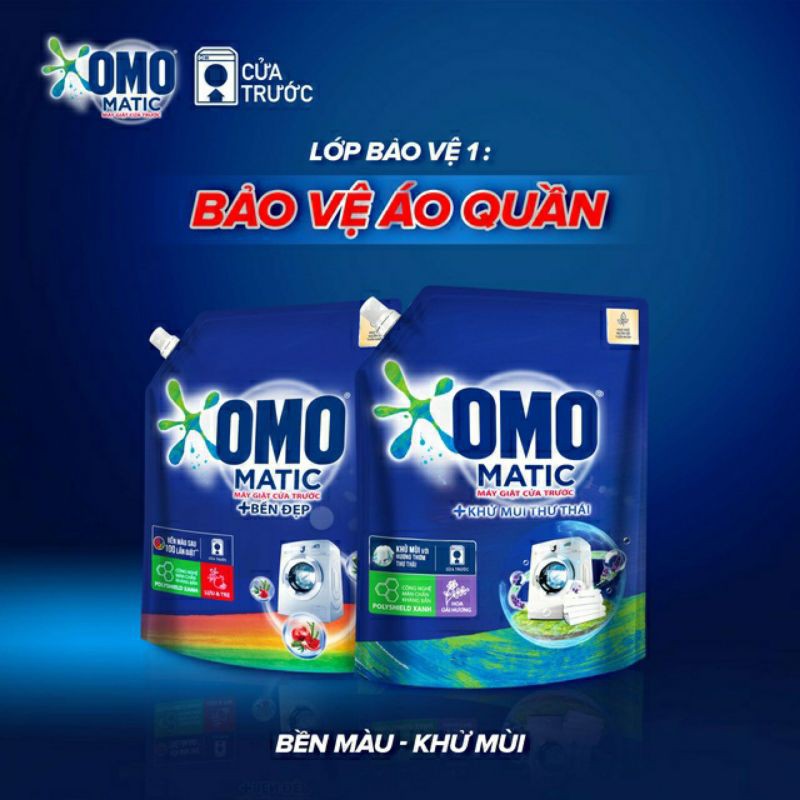 Nước giặt OMO Matic 3,7kg;4kg (Túi)