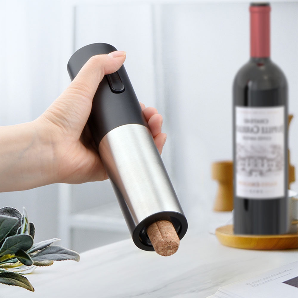 Uareliffe 4 In 1 Wine Opener With Wine Stopper Pourer Household Wine Bottle Corkscrew