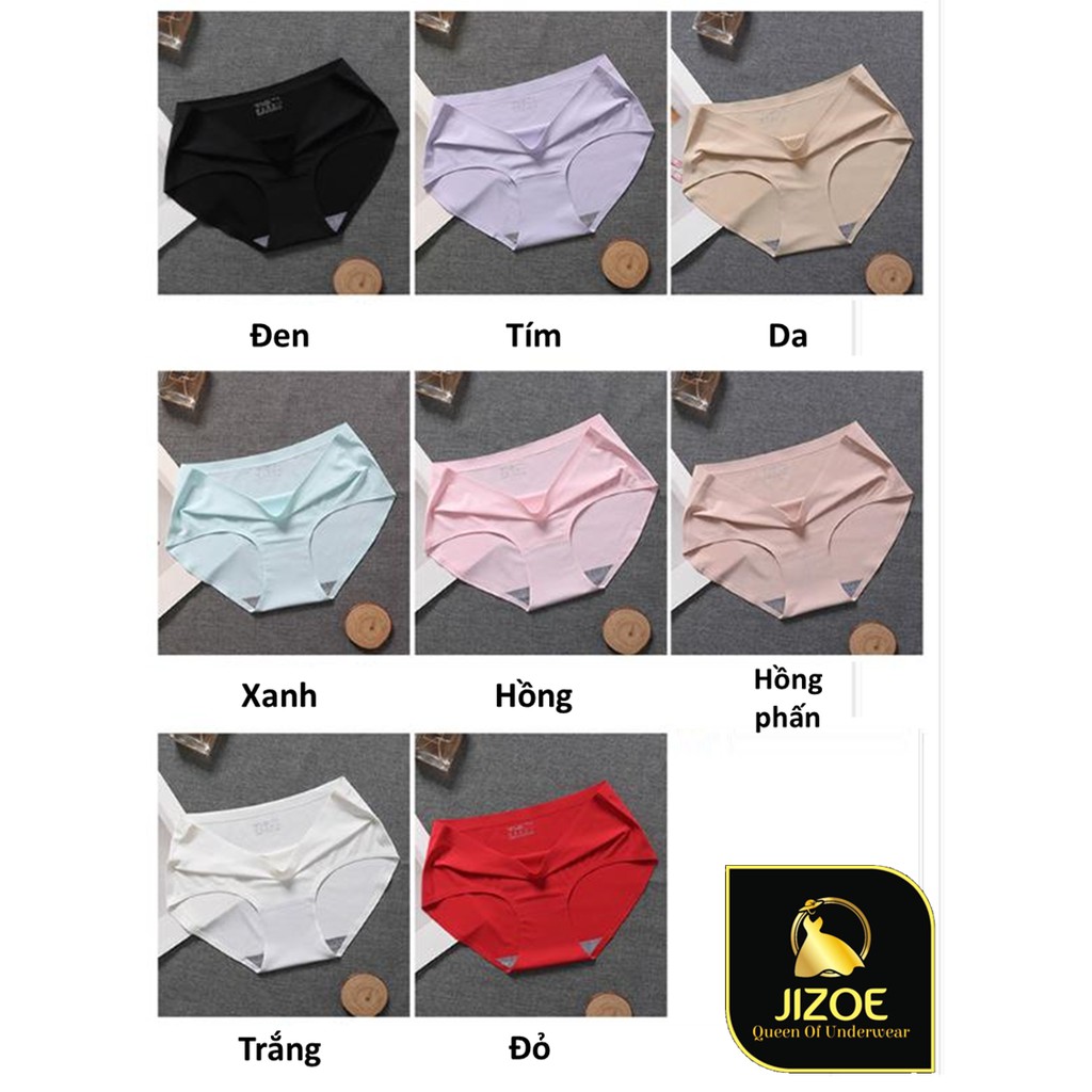 Quần lót nữ Cotton su đúc thun lạnh không viền dễ thương giá rẻ JIZOE QLT04 | BigBuy360 - bigbuy360.vn
