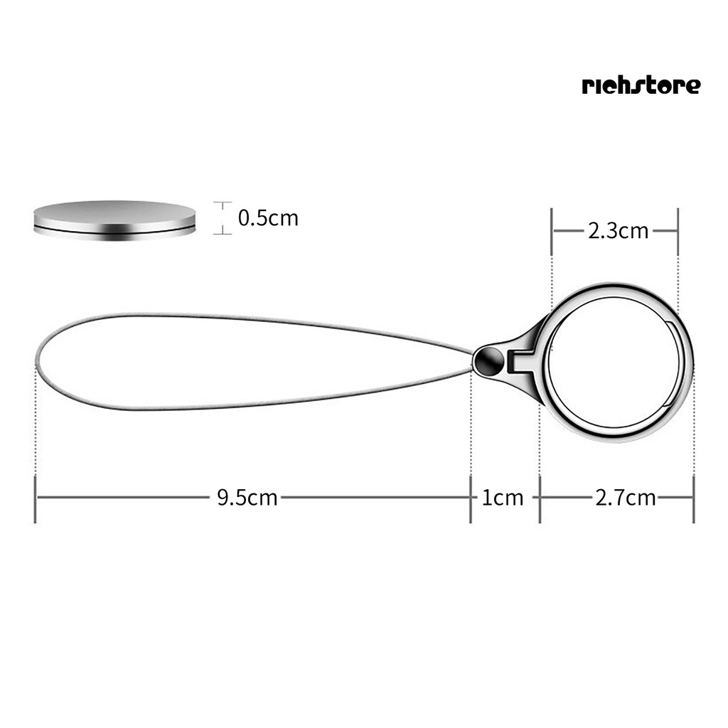 &lt; Richstore &gt; Nhẫn Móc Điện Thoại Chống Rơi Mạ Điện Đa Năng