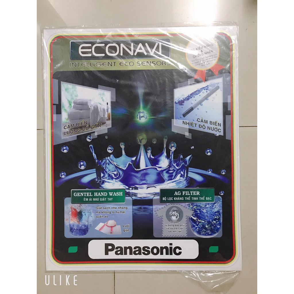 Miếng Dán/Tem Dán Máy Giặt PANASONIC (mẫu 5)