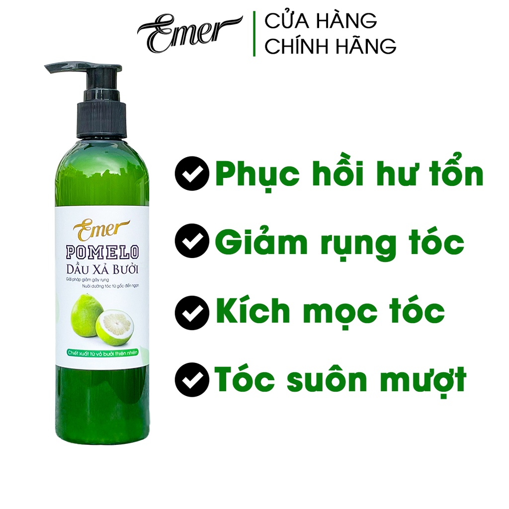 [Mã BMBAU50 giảm 7% đơn 99K] Dầu xả bưởi suôn mượt tóc tinh dầu pomelo Emer Garin 300ml chăm sóc chuyên sâu