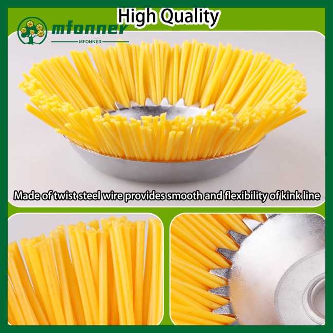 Đầu Máy Cắt Cỏ 8 Inch Bằng Nylon Kèm Bàn Chải Lắp Đặt Cho Sân Vườn