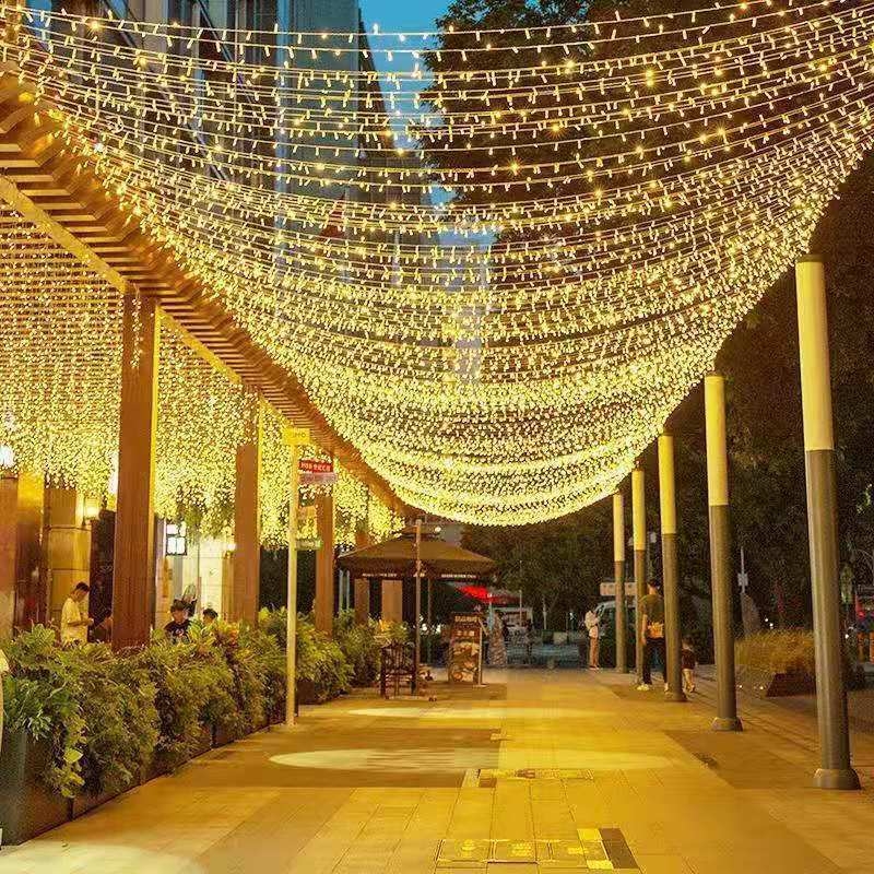 10M 100led decoration led strip light Fairy lights 8 modes 220V EU plug