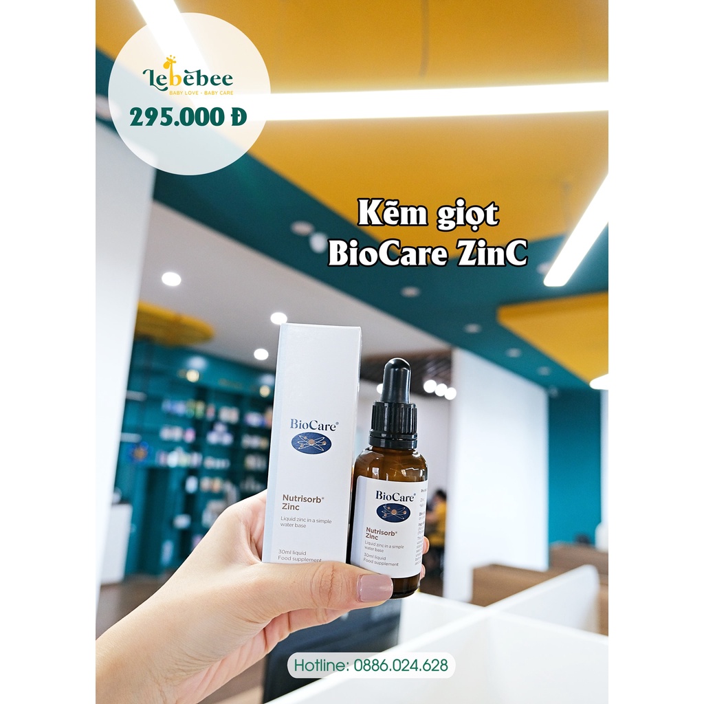 Kẽm nước dạng giọt Liquid Zinc plus BioCare ( Kẽm Nước UK )