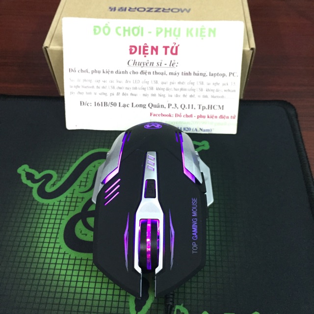 Chuột LED MZ17 và bàn phím giả cơ LED R8 1822 (tặng ngay thảm lót) | BigBuy360 - bigbuy360.vn