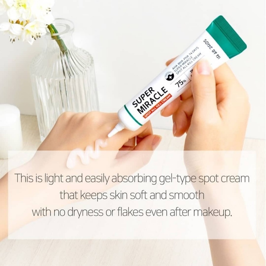 Combo Giảm Mụn Cấp Tốc  14 ngày Some By Mi 30 Days Miracle ( Kem Chấm Mụn 30ml + Tinh Dầu Tràm Trà 10ml )