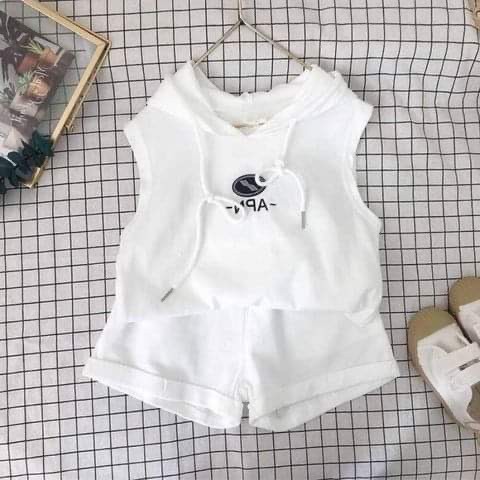 Bộ ba lỗ in hình cute cho bé