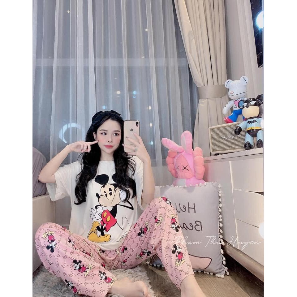 Đồ Bộ Pijama - Bộ ngủ hoạ tiết Cao cấp [FREE SHIP] [Ảnh thật+Video]