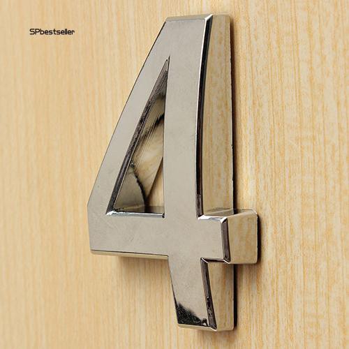 Bảng số gắn cửa từ 0-9 theo phong cách hiện đại cảnh sát