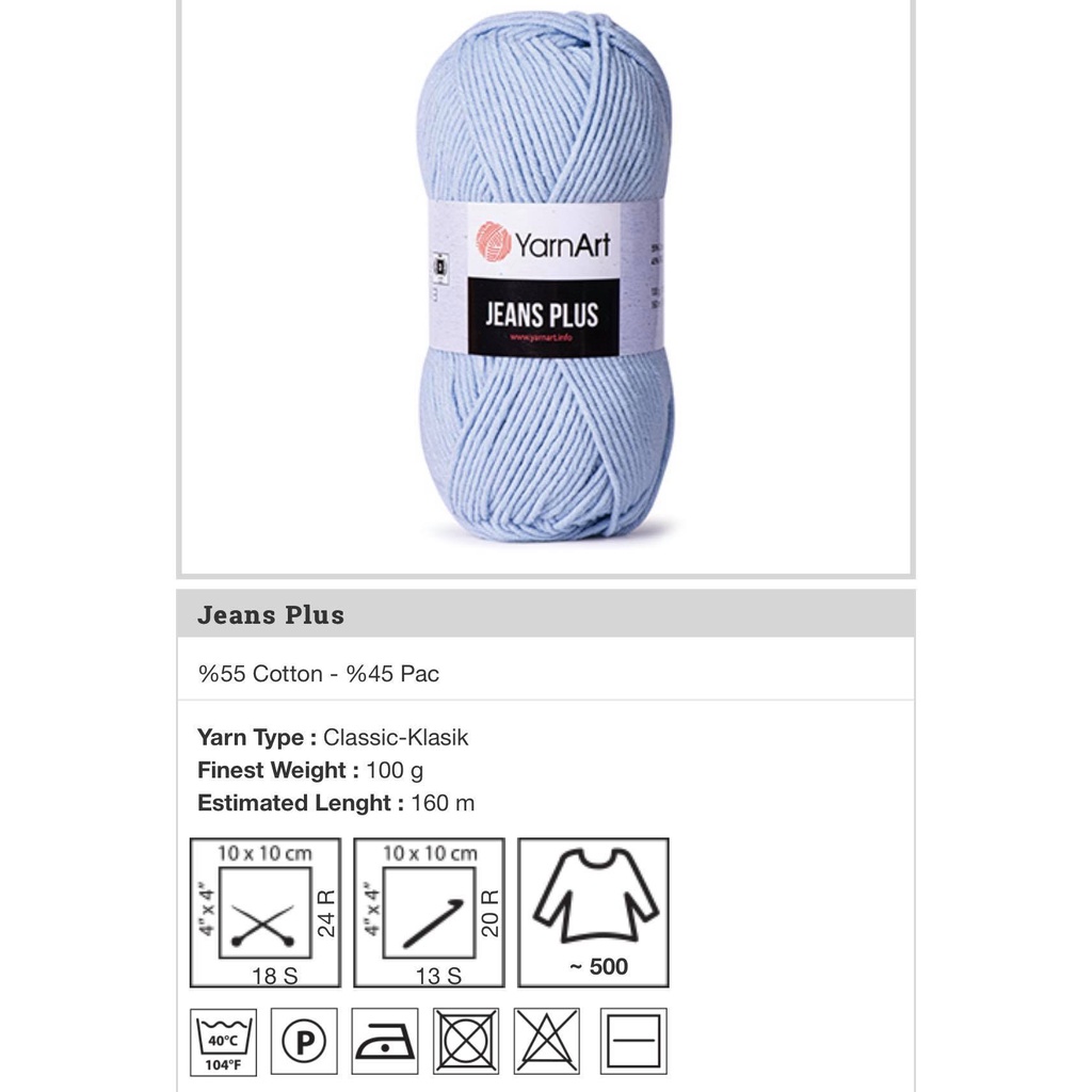 Len Yarnart Jeans Plus Thổ Nhĩ Kỳ 100gr