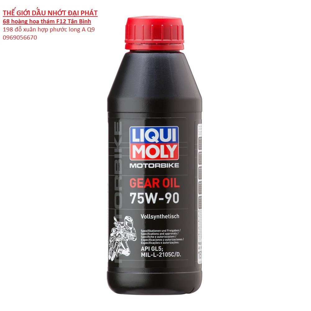 Nhớt hộp số liqui cao cấp Gear Oil GL-5 75W90 500ml