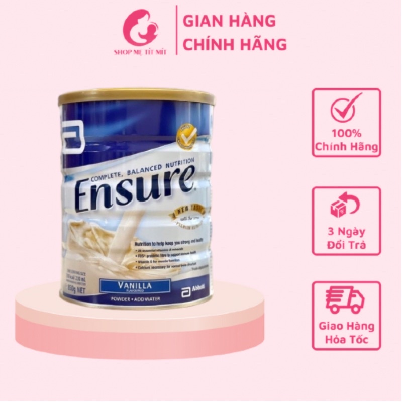 Sữa Ensure úc 850g vị vani